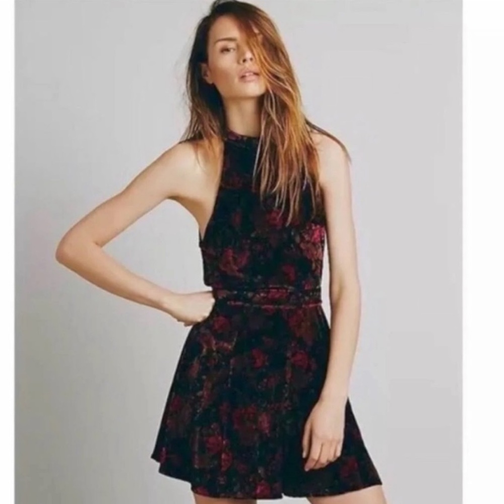 Free People Velvet Romper